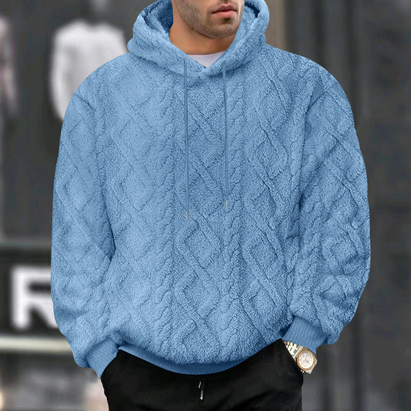 Herren Fleece Hoodie mit strukturiertem Design ModeGeist