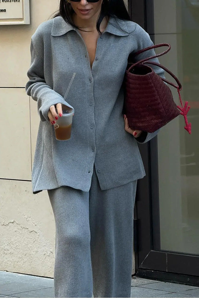ModeGeist | Royal Mile Strickjacke und Hose Zwei Teiliger Anzug