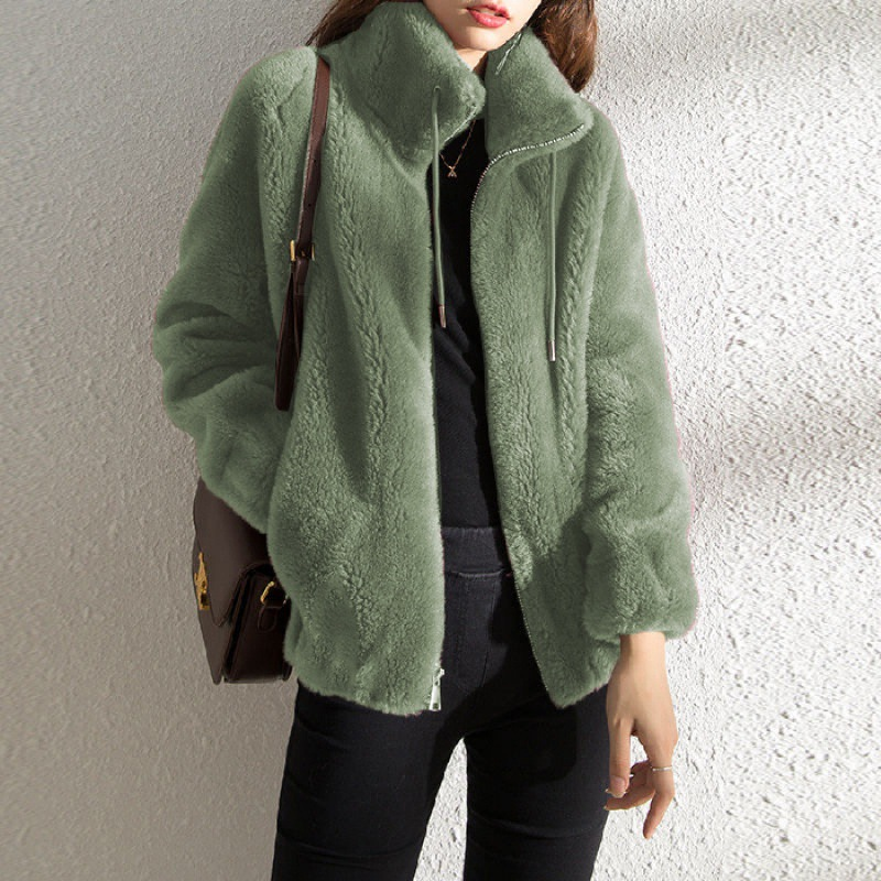 ModeGeist | Modischer Damen-Teddy-Mantel Warme