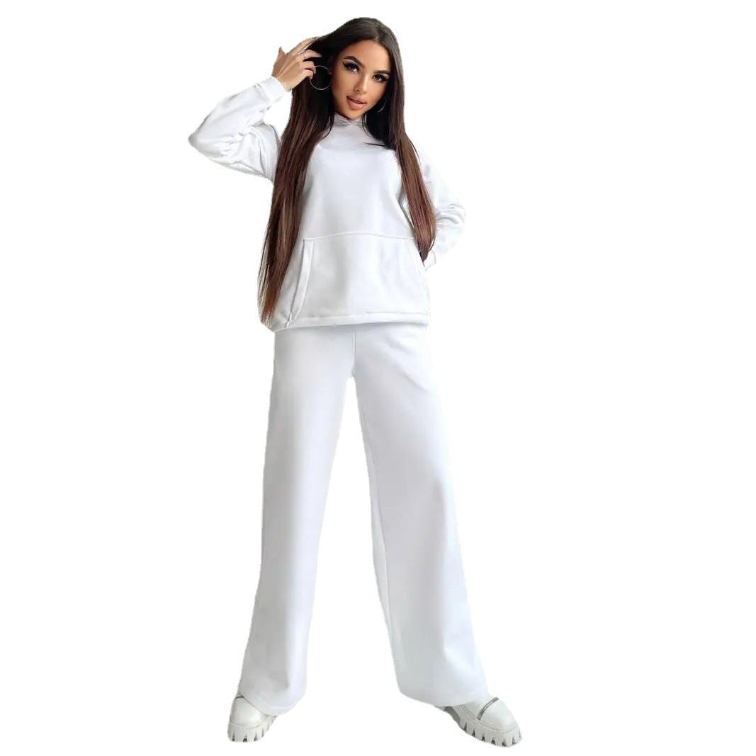 Damen lässiges und oversized Hoodie-Set mit weit geschnittenen Hosen ModeGeist
