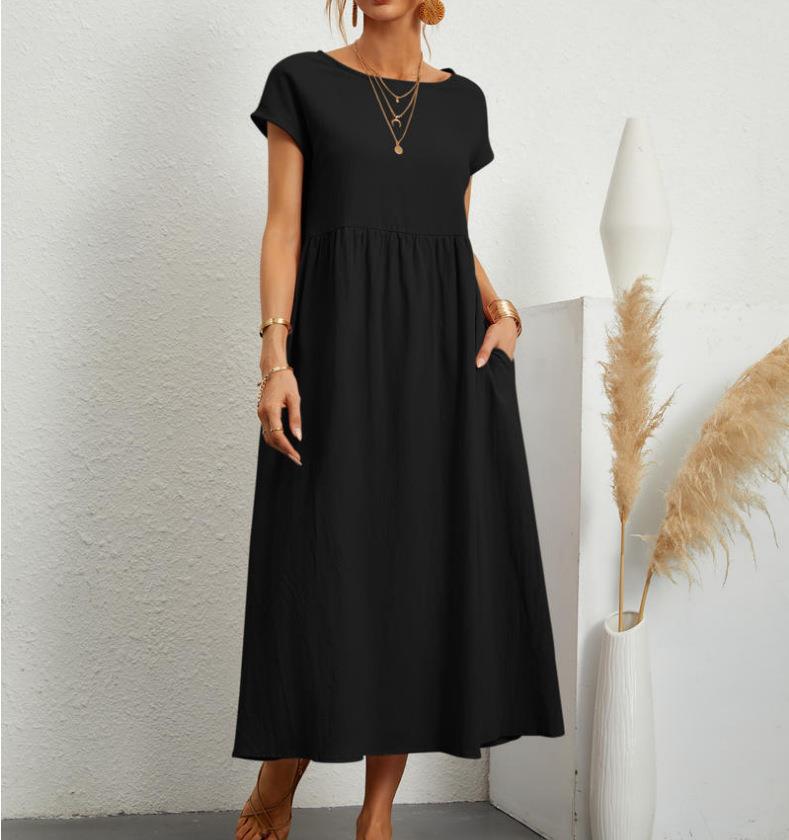 Elegantes, lässiges Damen-Midikleid mit Taschen von MODEGEIST