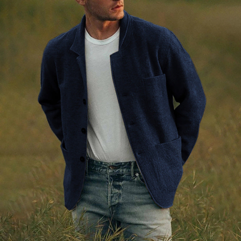 Herren bequemer und stilvoller Cardigan mit praktischen Taschen ModeGeist