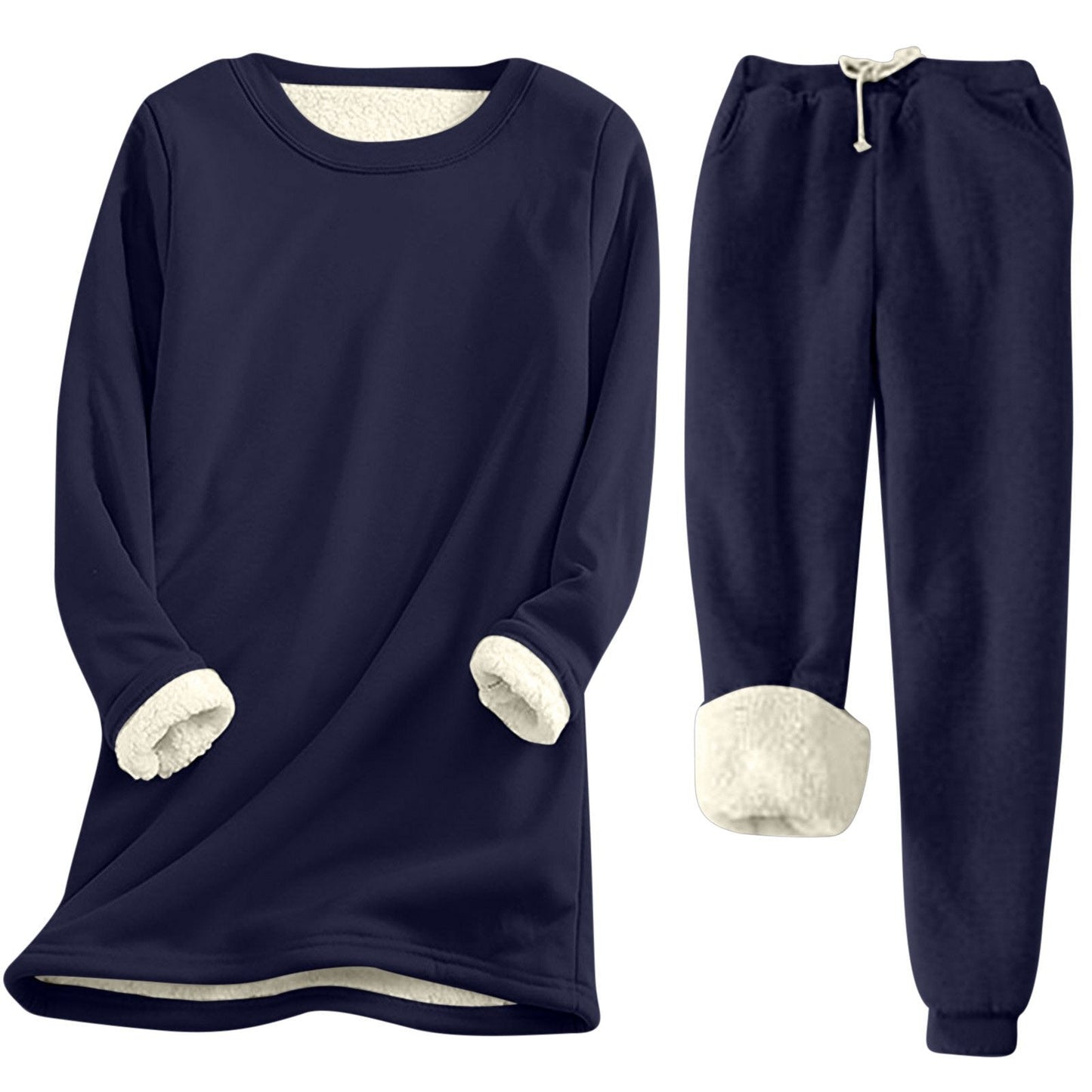 Damen Freizeit Sweatshirt-Set mit kuscheligem Innenfutter und lässiger Passform ModeGeist