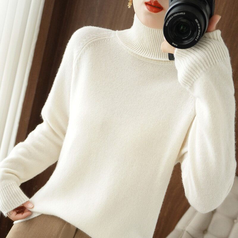 Damen Rollkragenpullover aus weichem ModeGeist