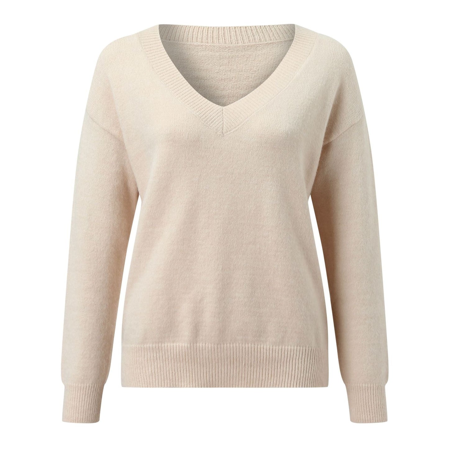 Damen eleganter V-Ausschnitt Pullover ModeGeist