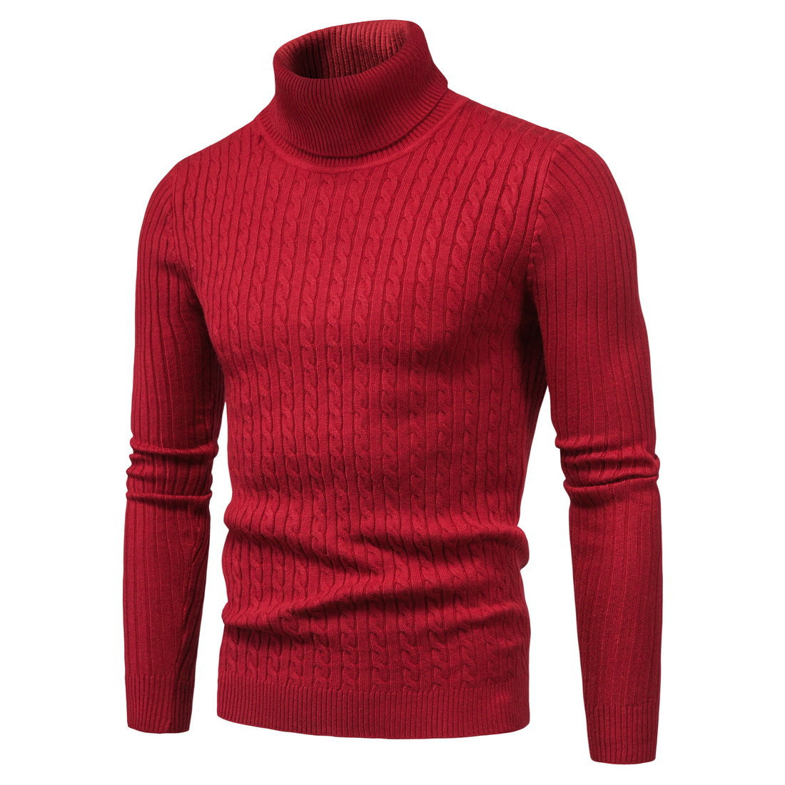 Herren komfortabler Rollkragenpullover ModeGeist