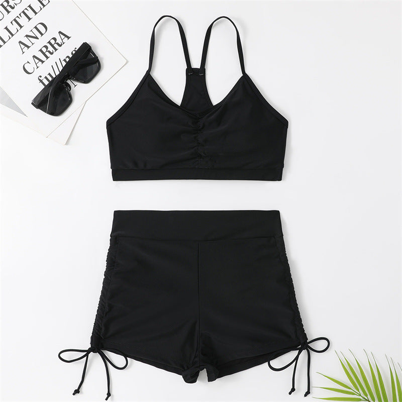 Sportlicher Tankini-Set für Damen mit modischen Rüschen und verstellbaren Trägern von MODEGEIST
