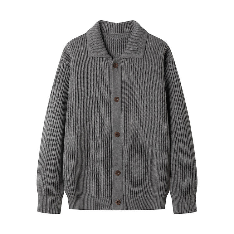 Herren Strickjacke mit sportlichem Design und modischem Schalkragen ModeGeist