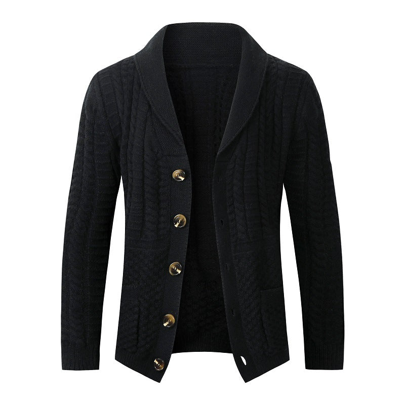 Damen modische Strickjacke mit vielseitigem Zopfdesign ModeGeist