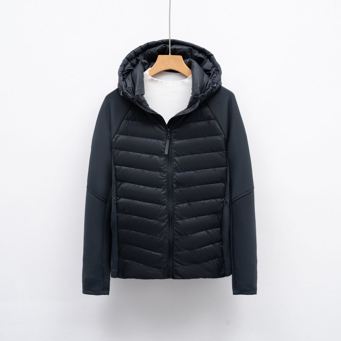 Damen vielseitige Hybridjacke mit Kapuze ModeGeist