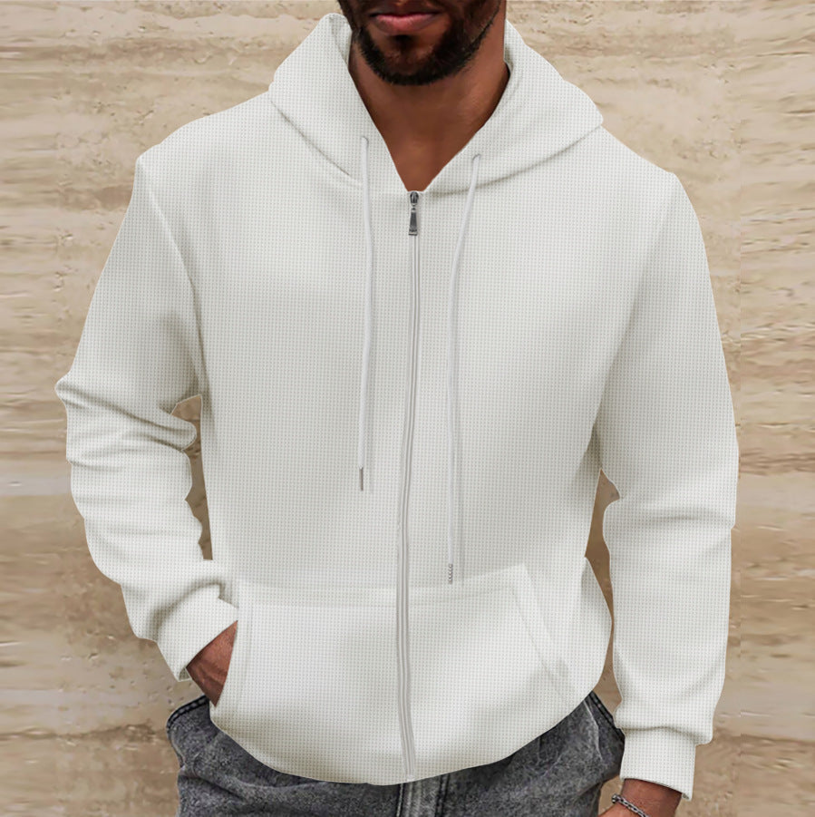 Herren Kapuzenjacke mit strukturierter Oberfläche und praktischen Taschen ModeGeist