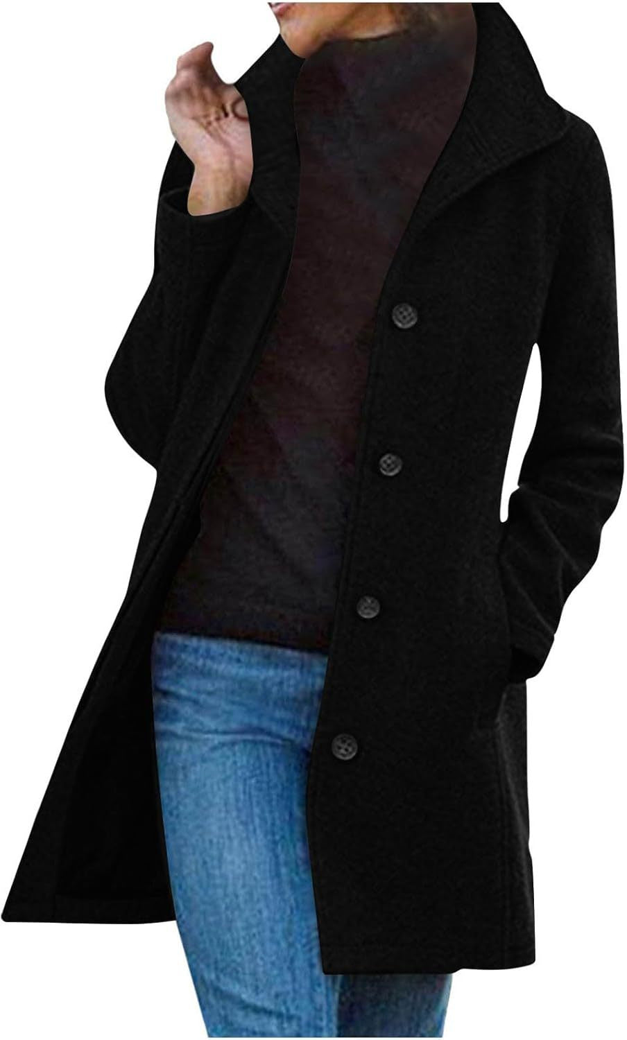 Damen eleganter Wollmantel ModeGeist