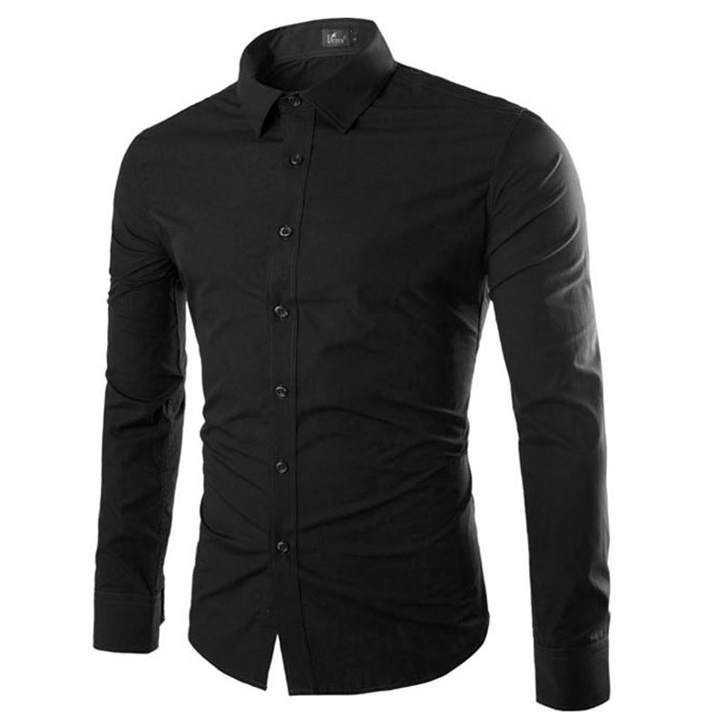 Herren elegante Langarmhemd ModeGeist