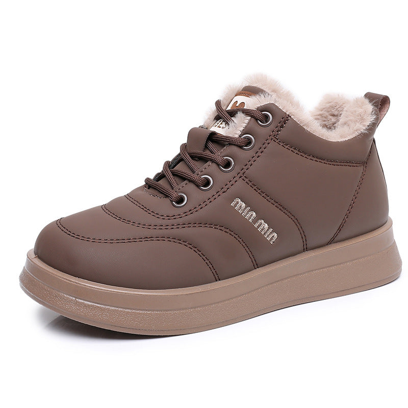 Damen Wärmende High-Top Sneakers mit kuscheligem Innenfutter und rutschfester Sohle ModeGeist