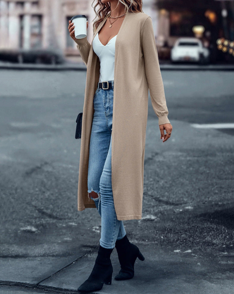 Offene Damen-Langstrickjacke von MODEGEIST