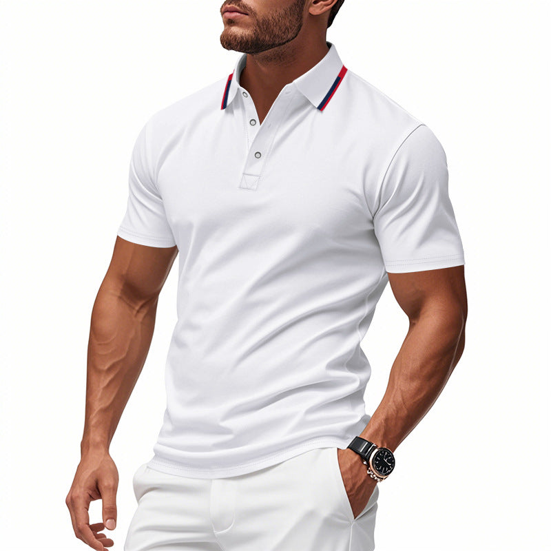 Herren Polo-Shirt mit modernem Kragen und atmungsaktiver Struktur ModeGeist