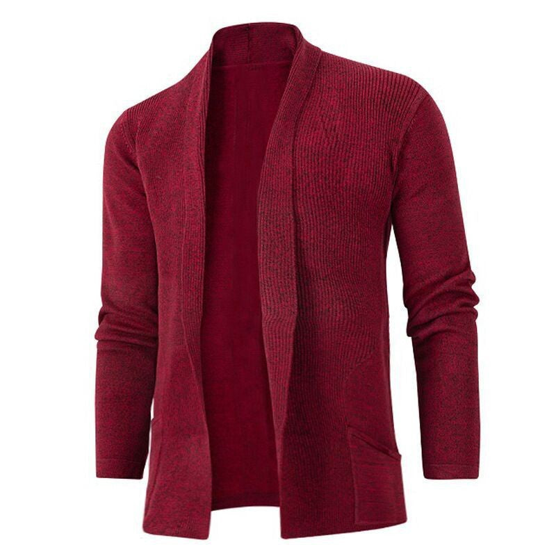 Damen Strickjacke mit modernem Schalkragen und seitlichen Taschen ModeGeist