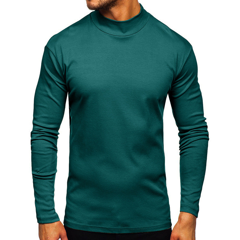 Herren Langarmshirt mit Stehkragen aus hochwertigem Material ModeGeist