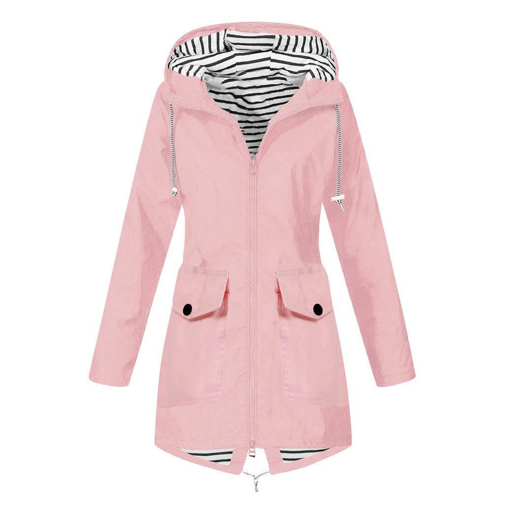 Damen Funktionsjacke mit verstellbarer Kapuze und praktischen Taschen ModeGeist