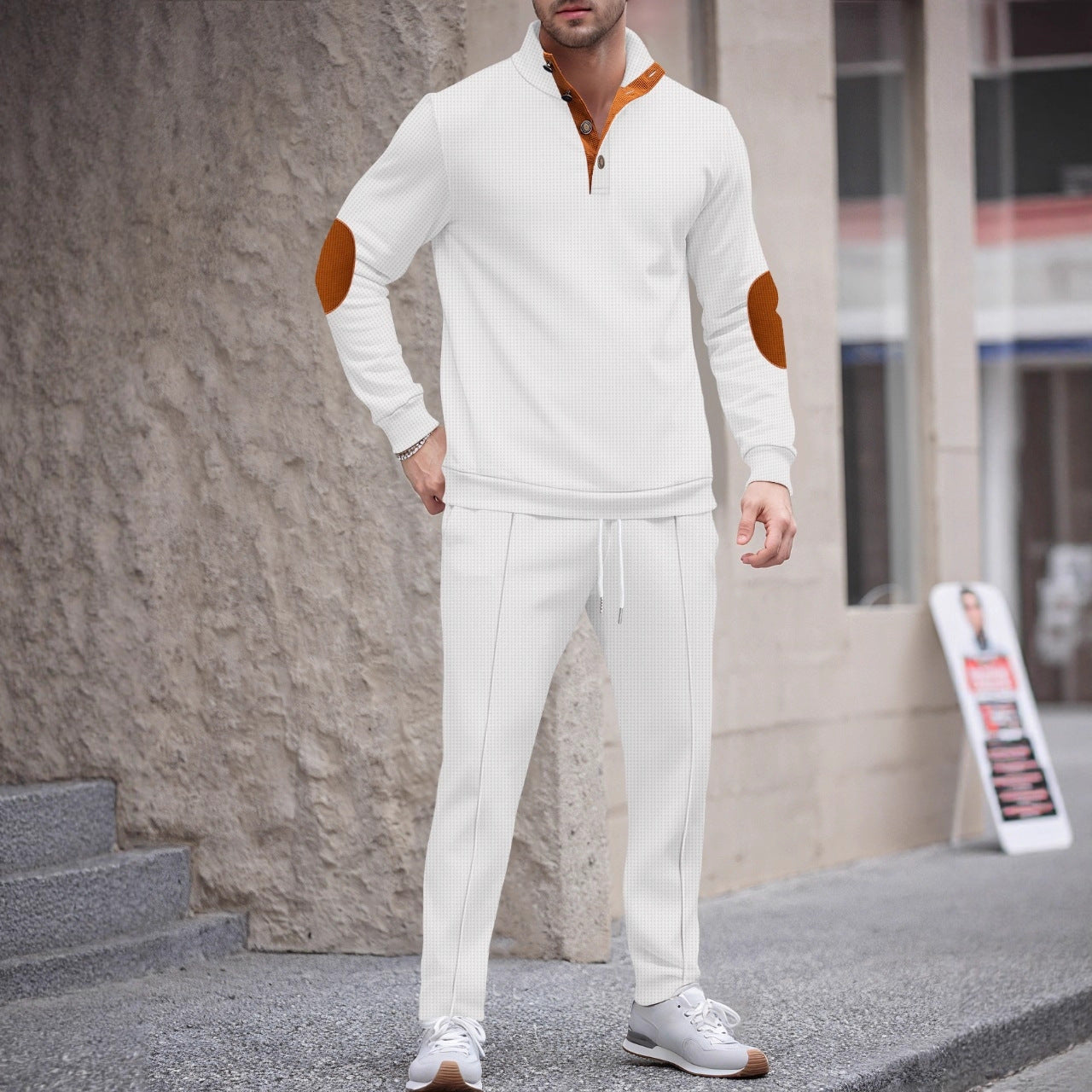 Herren Sportanzug mit modernem Schnitt und eleganten Kontrastdetails ModeGeist