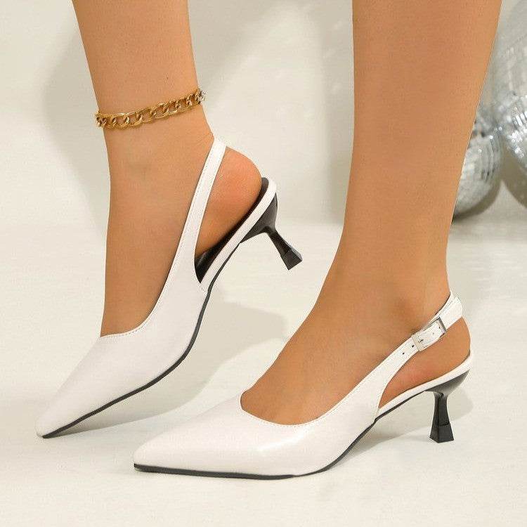 Elegante Slingback Pumps mit spitzer Spitze und Absatz von MODEGEIST