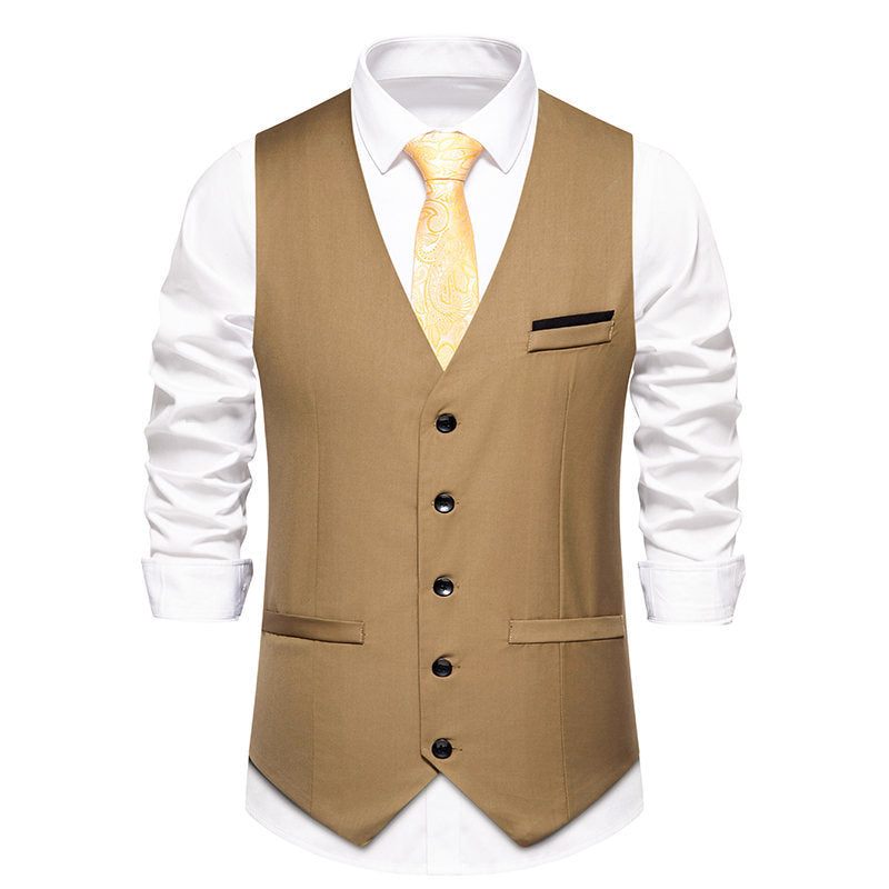 Herren elegante Anzugweste mit feiner Struktur und hochwertigem Material ModeGeist