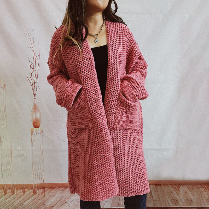 ModeGeist | Einfarbige Strickjacke