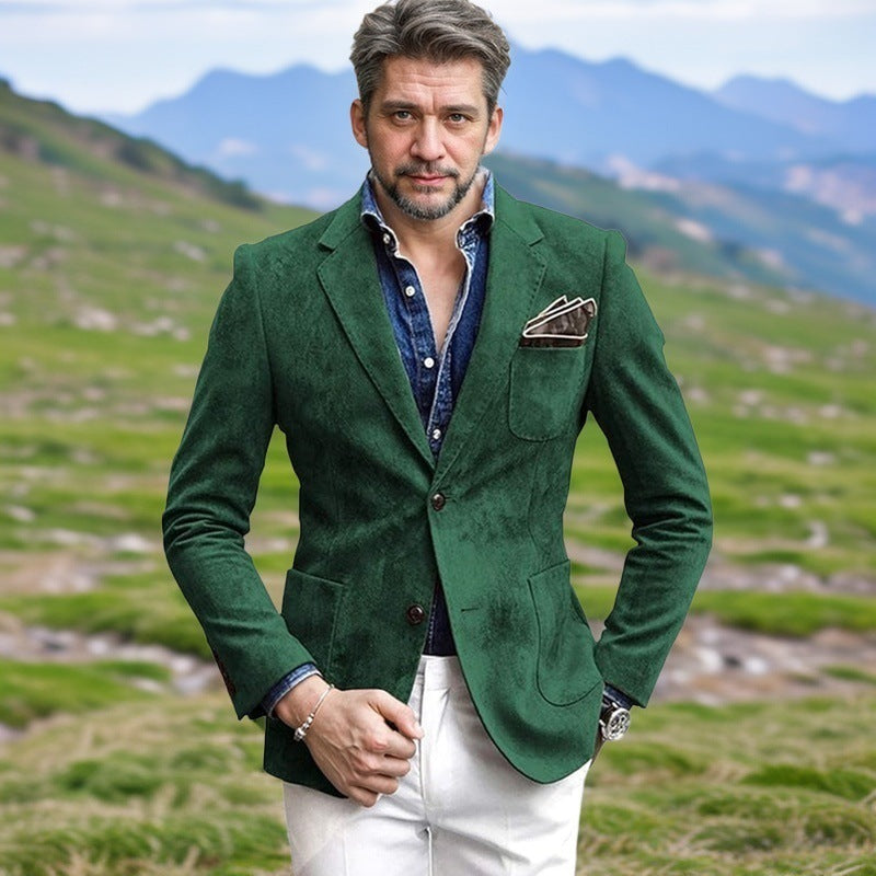 Herren Samt-Blazer mit eleganter Schnittführung ModeGeist