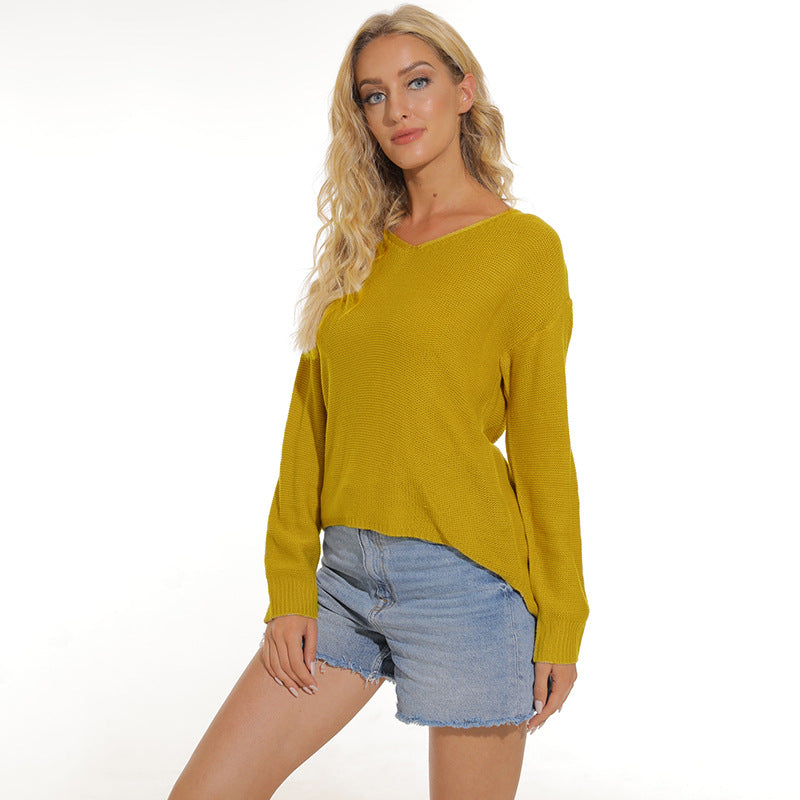 Damen Pullover mit weichem Maschenstrick und lässigem Schnitt ModeGeist