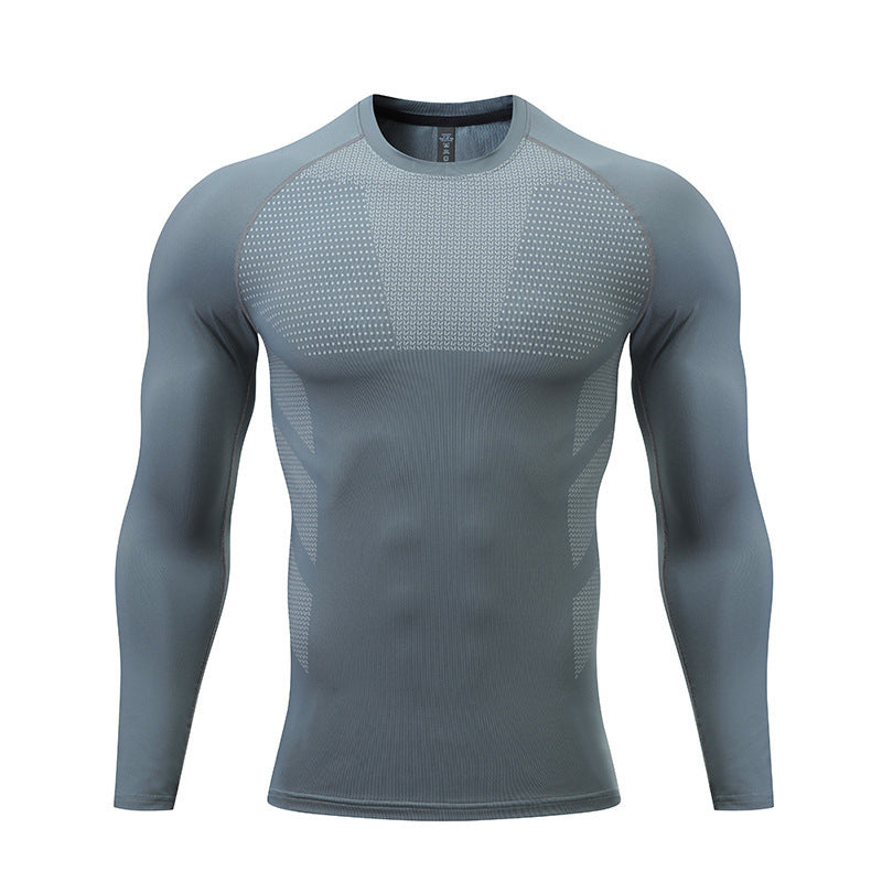 Herren Kompressions-Langarm-Sportshirt ModeGeist