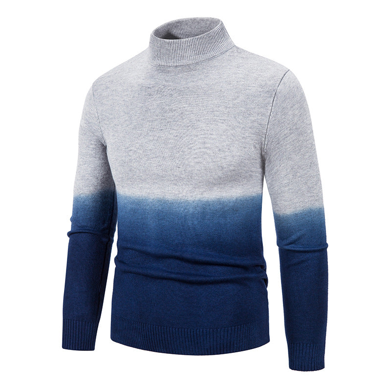 Herren rollkragen Pullover mit Farbverlauf ModeGeist
