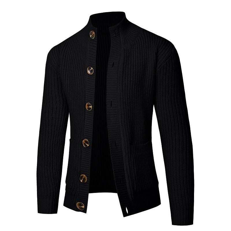 Herren komfortable Strickjacke mit Knopfverschluss ModeGeist