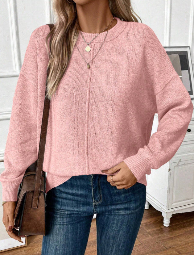 Damen lässiger Strickpullover ModeGeist