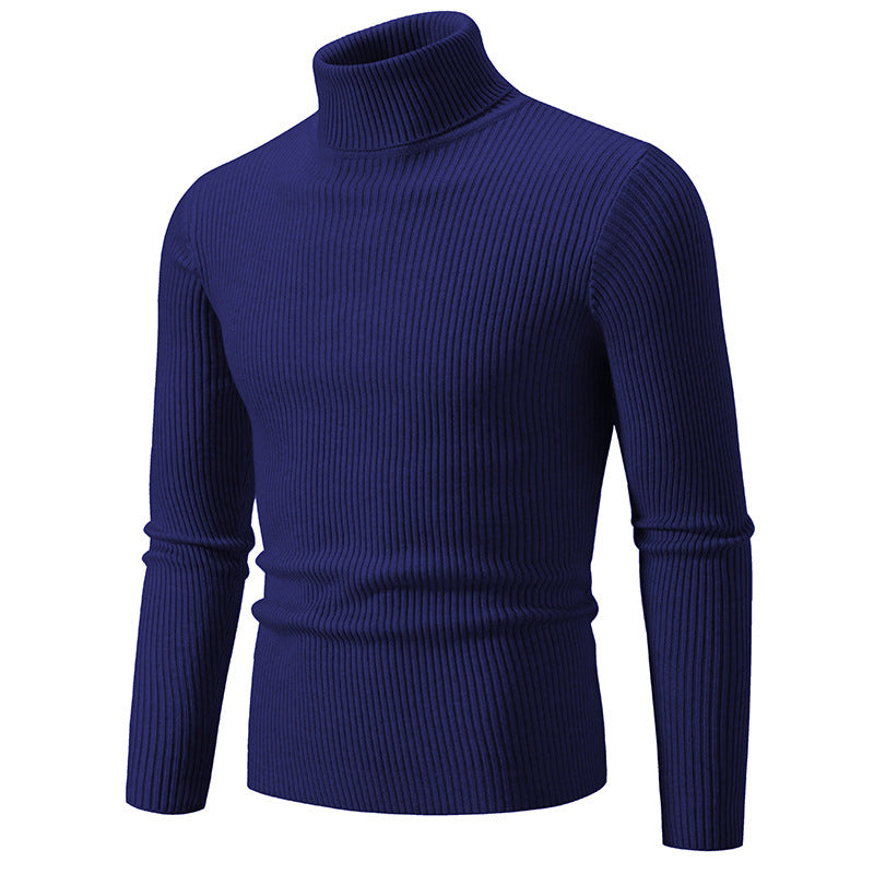 Herren feiner Rollkragenpullover aus langlebigem Strickmaterial ModeGeist