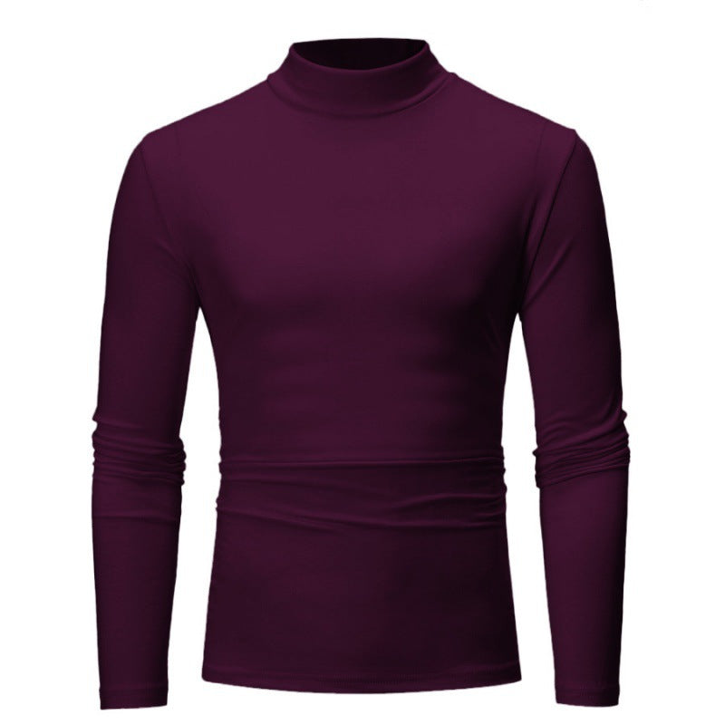 Herren Rollkragen Langarmshirt mit figurbetontem Schnitt und atmungsaktiver Stretch-Qualität ModeGeist