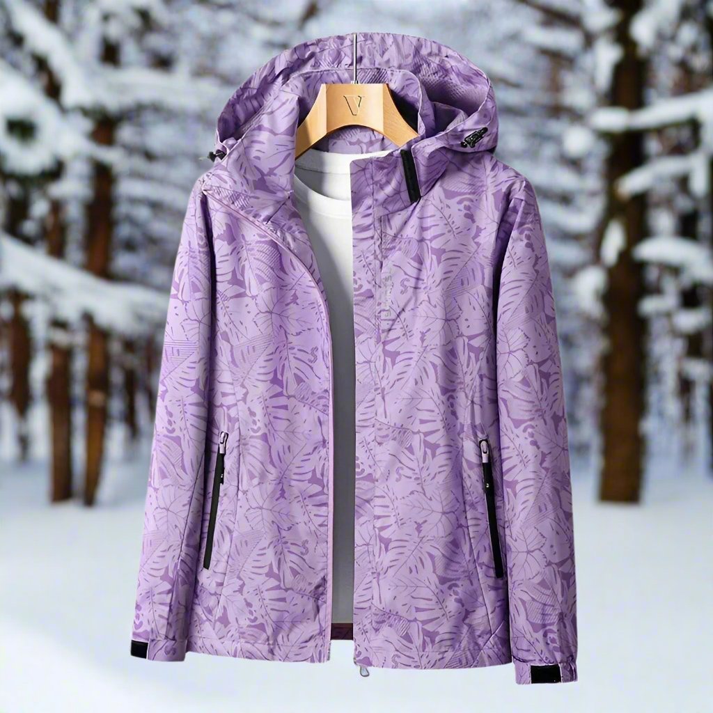 ModeGeist | Regenjacke - Leichtes Material - Kapuze & Reißverschluss - Verstellbare Bündchen