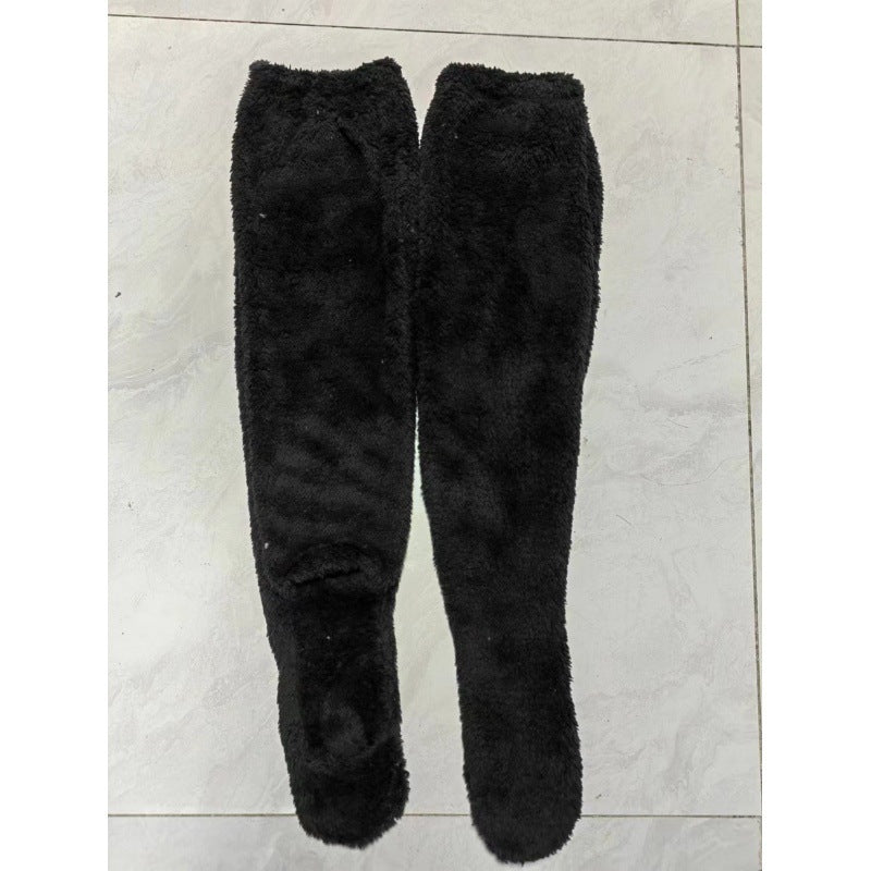 Damen Kuschelige Overknee-Socken aus weichem Fleece ModeGeist