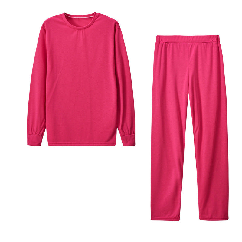 Damen Langarm Schlafanzug Set mit elastischen Hosen ModeGeist