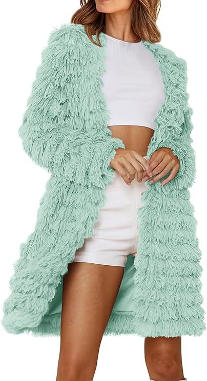 Damen Langer Fransenmantel ModeGeist