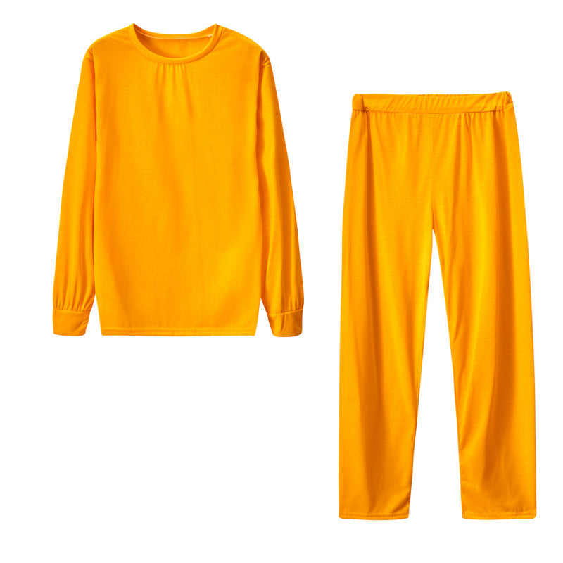 Damen Langarm Schlafanzug Set mit elastischen Hosen ModeGeist