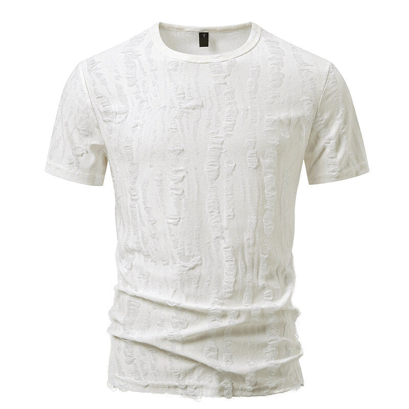 Herren T-Shirt mit strukturiertem Vintage-Design ModeGeist