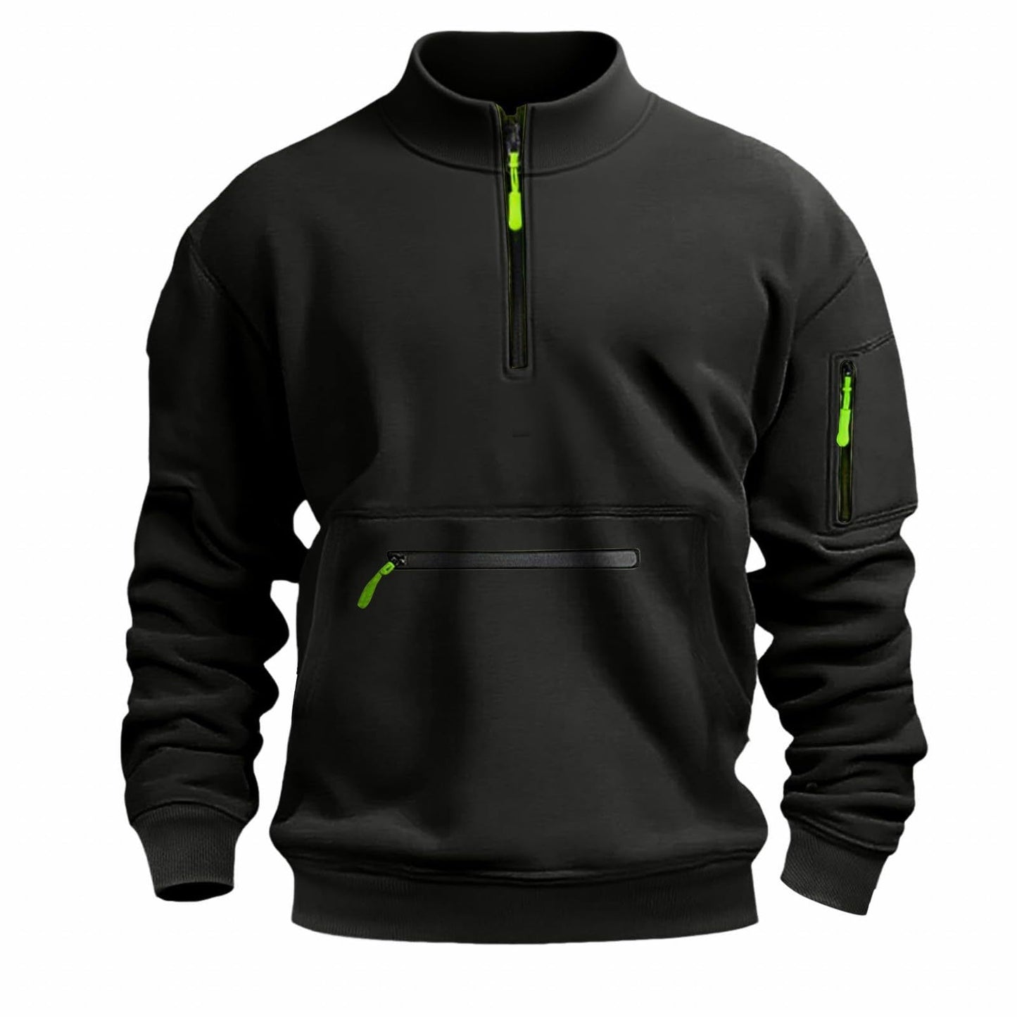 Herren funktionale Sweatshirt mit Reißverschluss ModeGeist