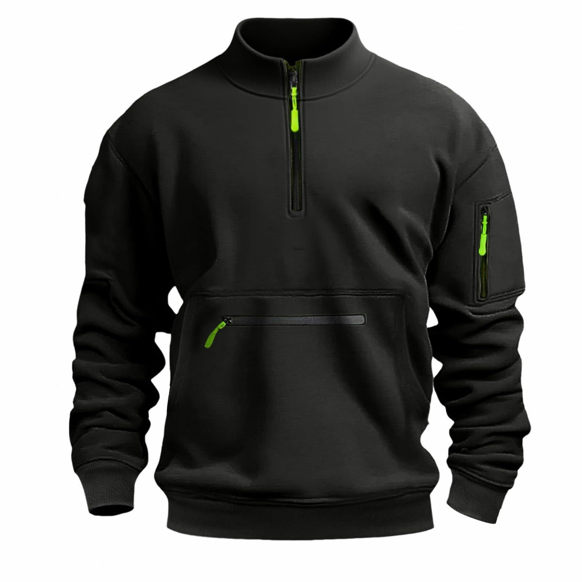 Herren funktionale Sweatshirt mit Reißverschluss ModeGeist