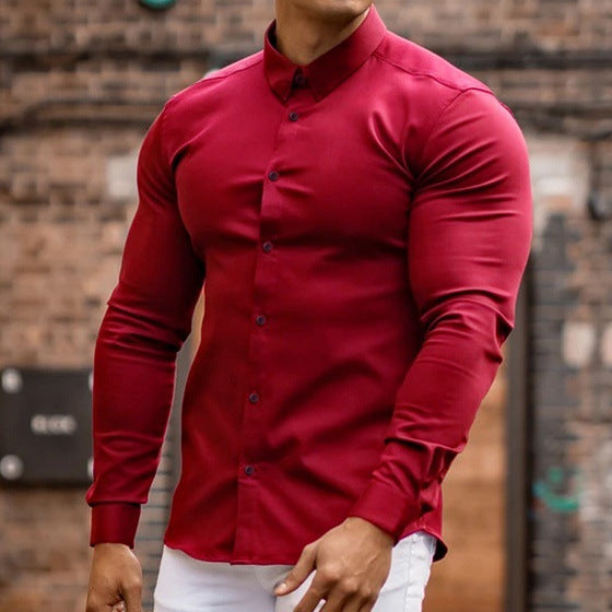 Herren Elegantes Hemd mit körpernahem Schnitt ModeGeist