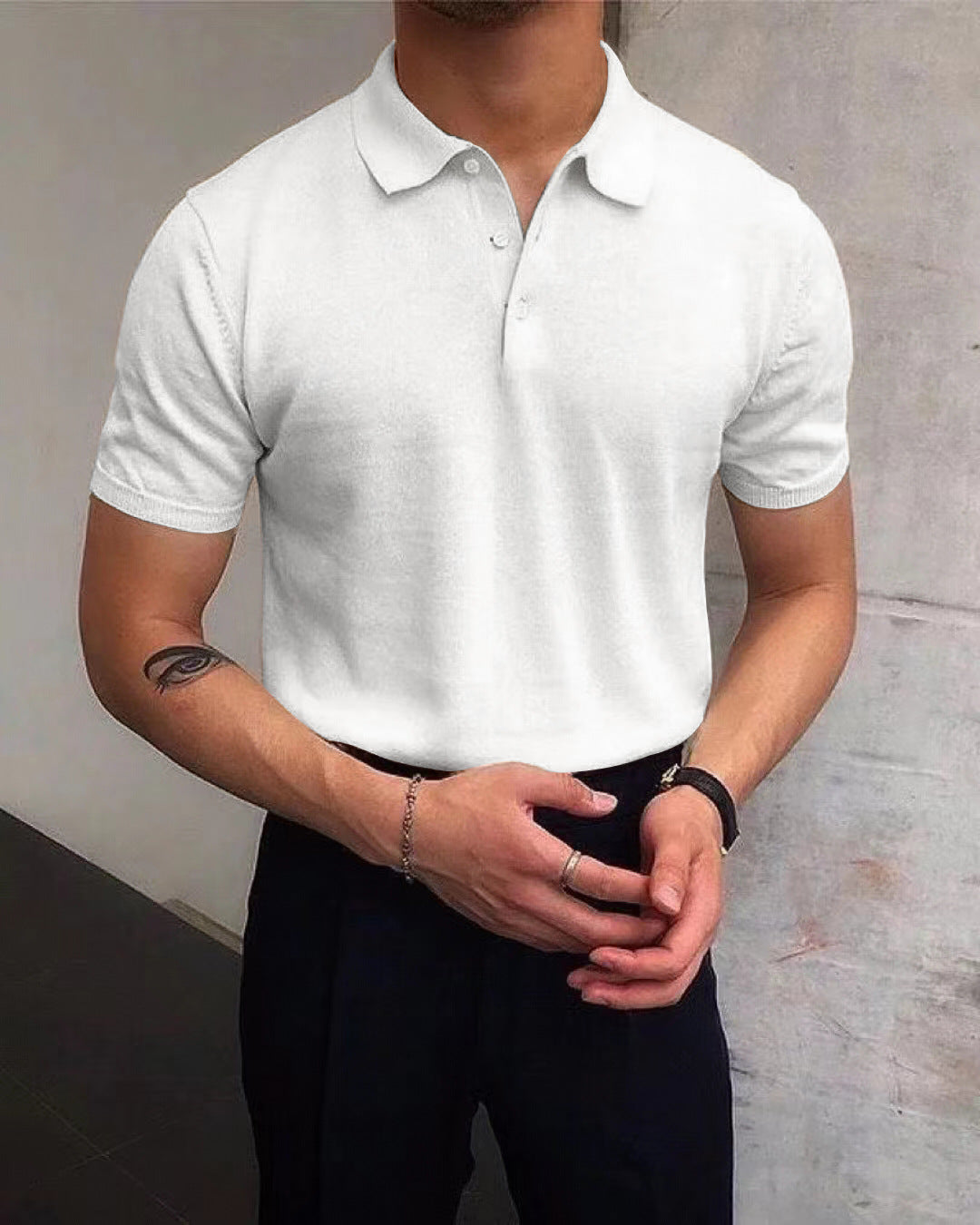 Herren Polo-Shirt aus atmungsaktiver Baumwolle mit elegantem Kragen ModeGeist