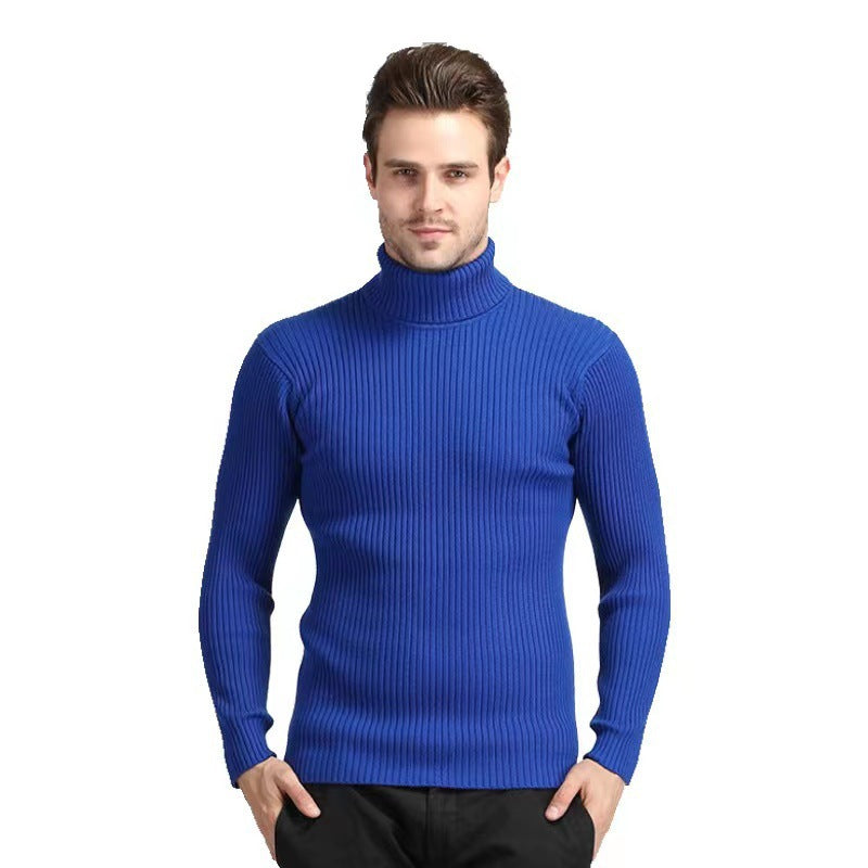 Herren Rollkragenpullover aus feiner Baumwolle mit strukturiertem Design ModeGeist