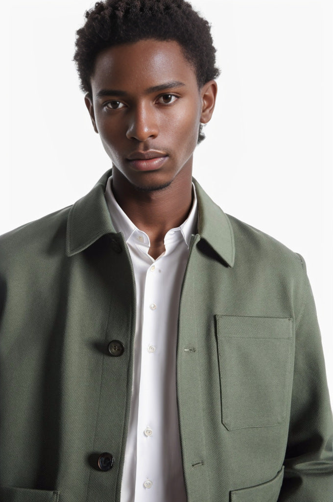 Herren modische Utility-Jacke mit praktischen Taschen ModeGeist