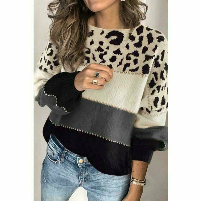 ModeGeist | Pullover mit Leoparden Print