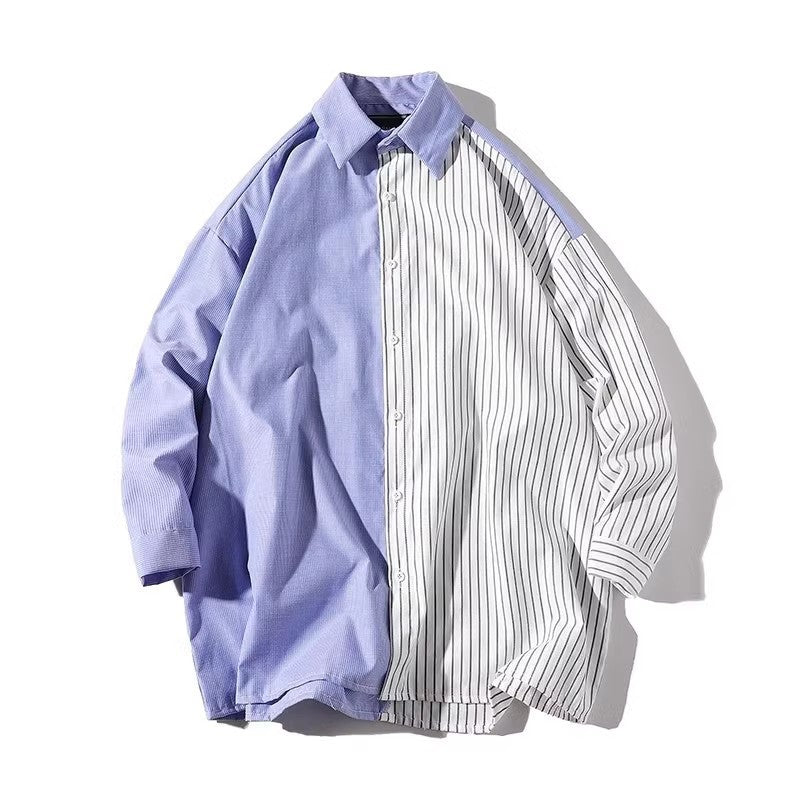 Herren Trendy Hemd mit asymmetrischem Design und urbanem Chic ModeGeist