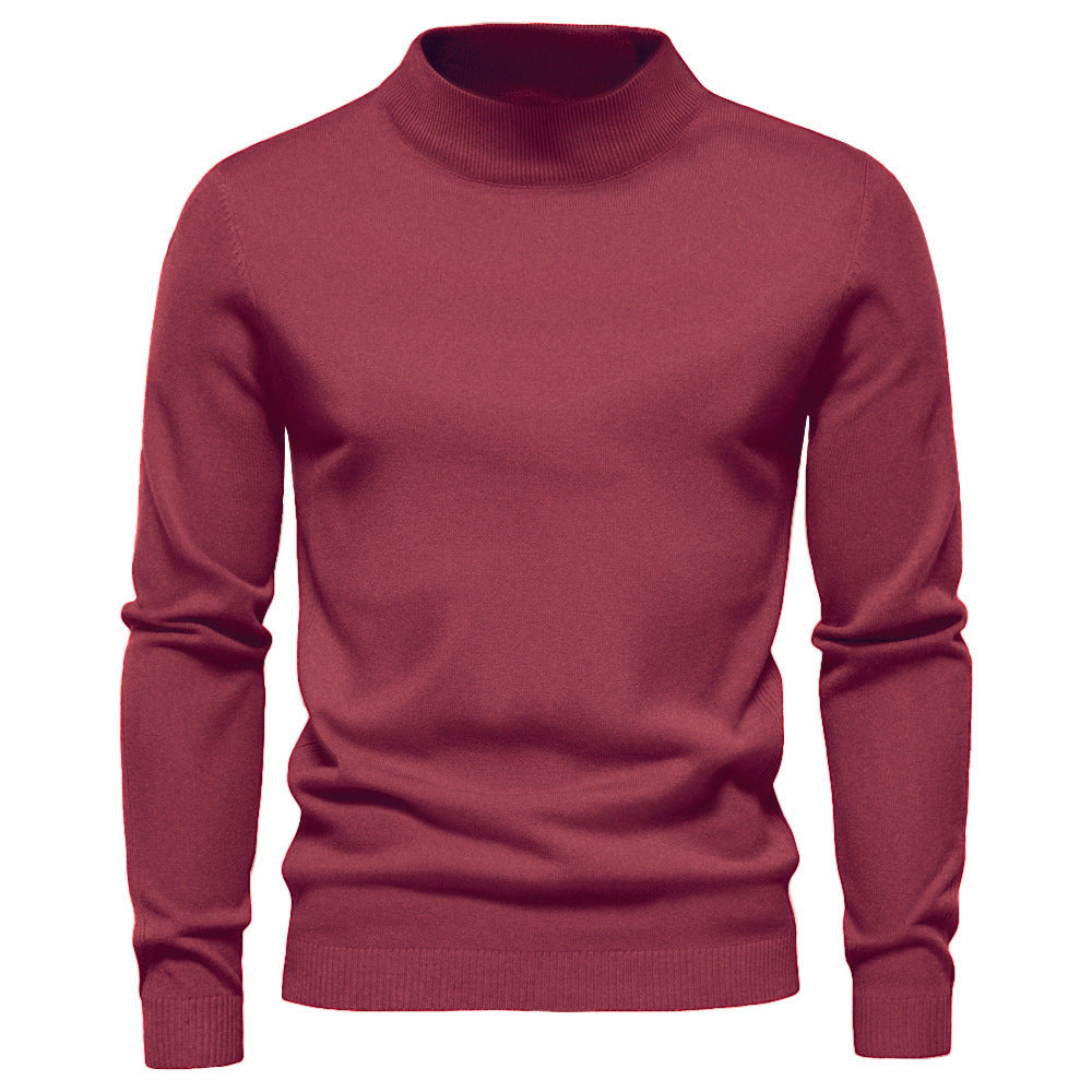Herren eleganter Rollkragenpullover aus feiner Wolle ModeGeist